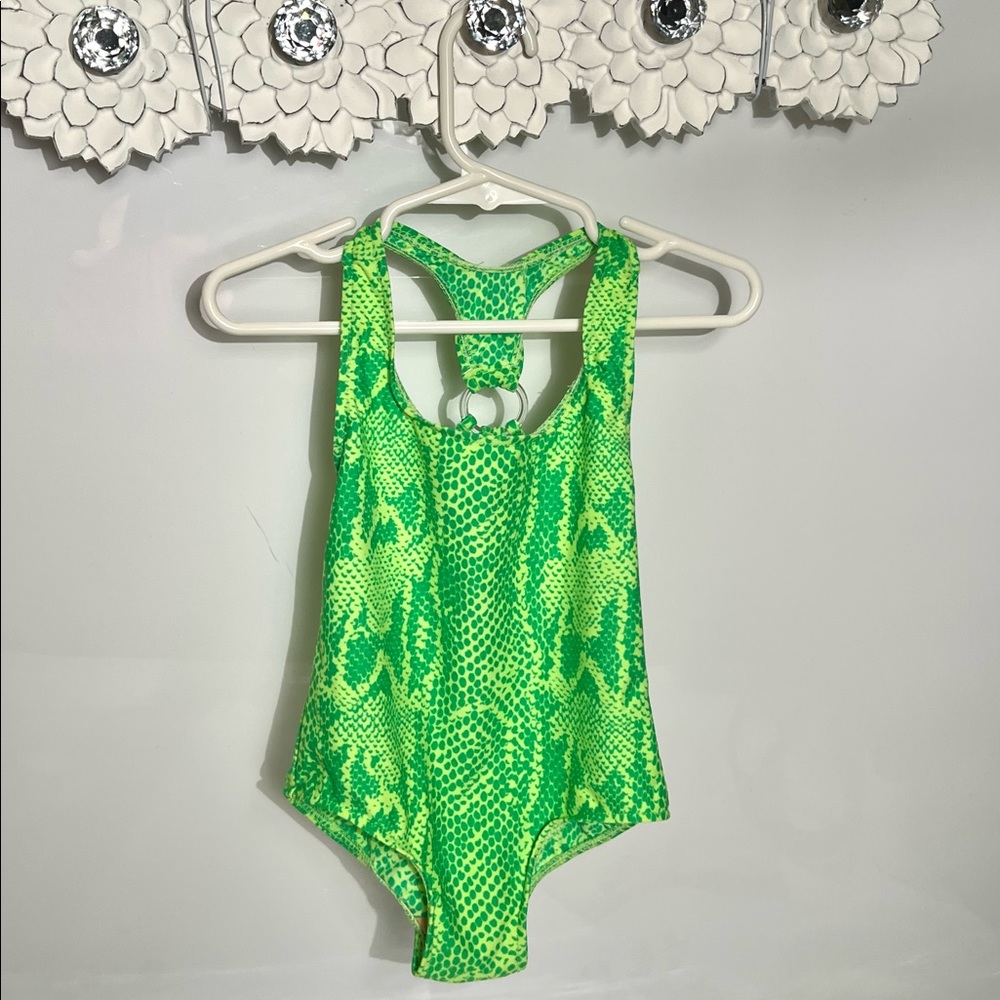 Sizzle Beach Girls String Racerback One Piece Bathing Suit Size 5 NEW